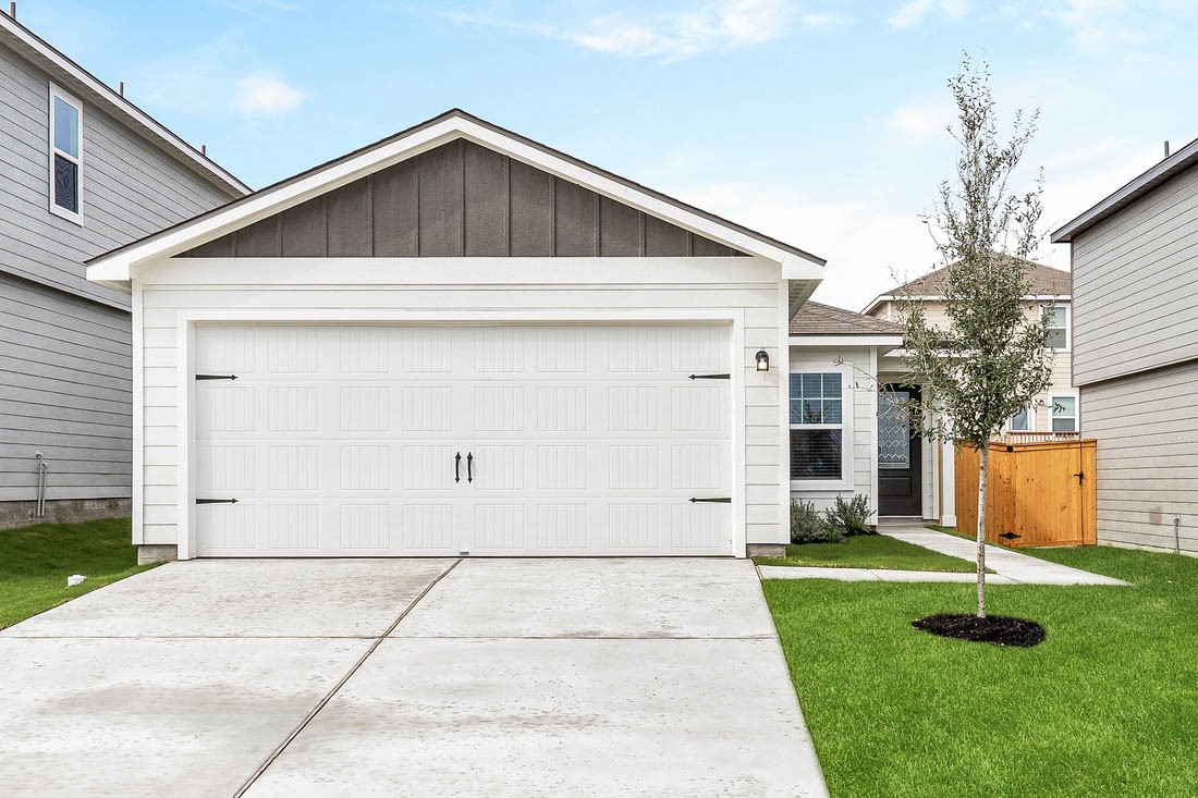 Single story open layout includes a host of impressive upgrades such as WI-Fi enabled garage door opener with ability to link to Amazon Key, programmable thermostat and blinds at front window.