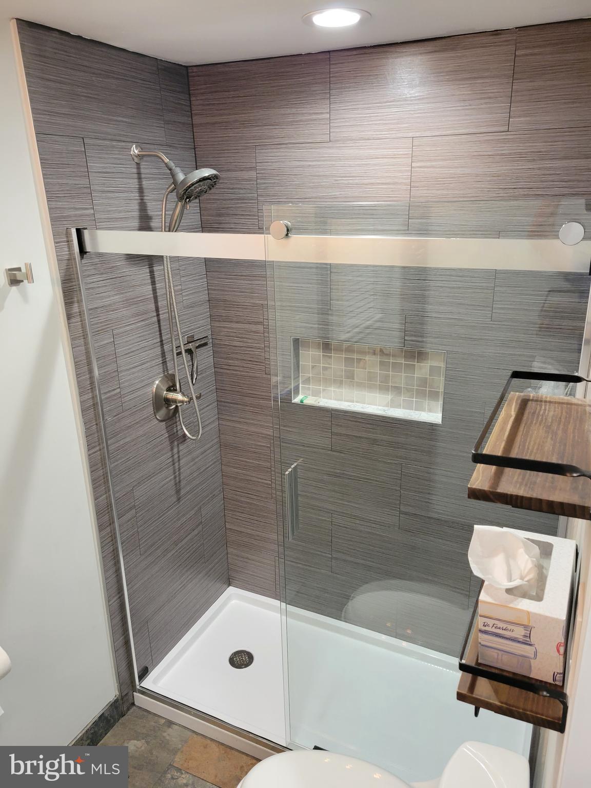 2212 Avon Road Ardmore, PA 19003 - Photo 10 of 23 a bathroom with a shower and toilet
