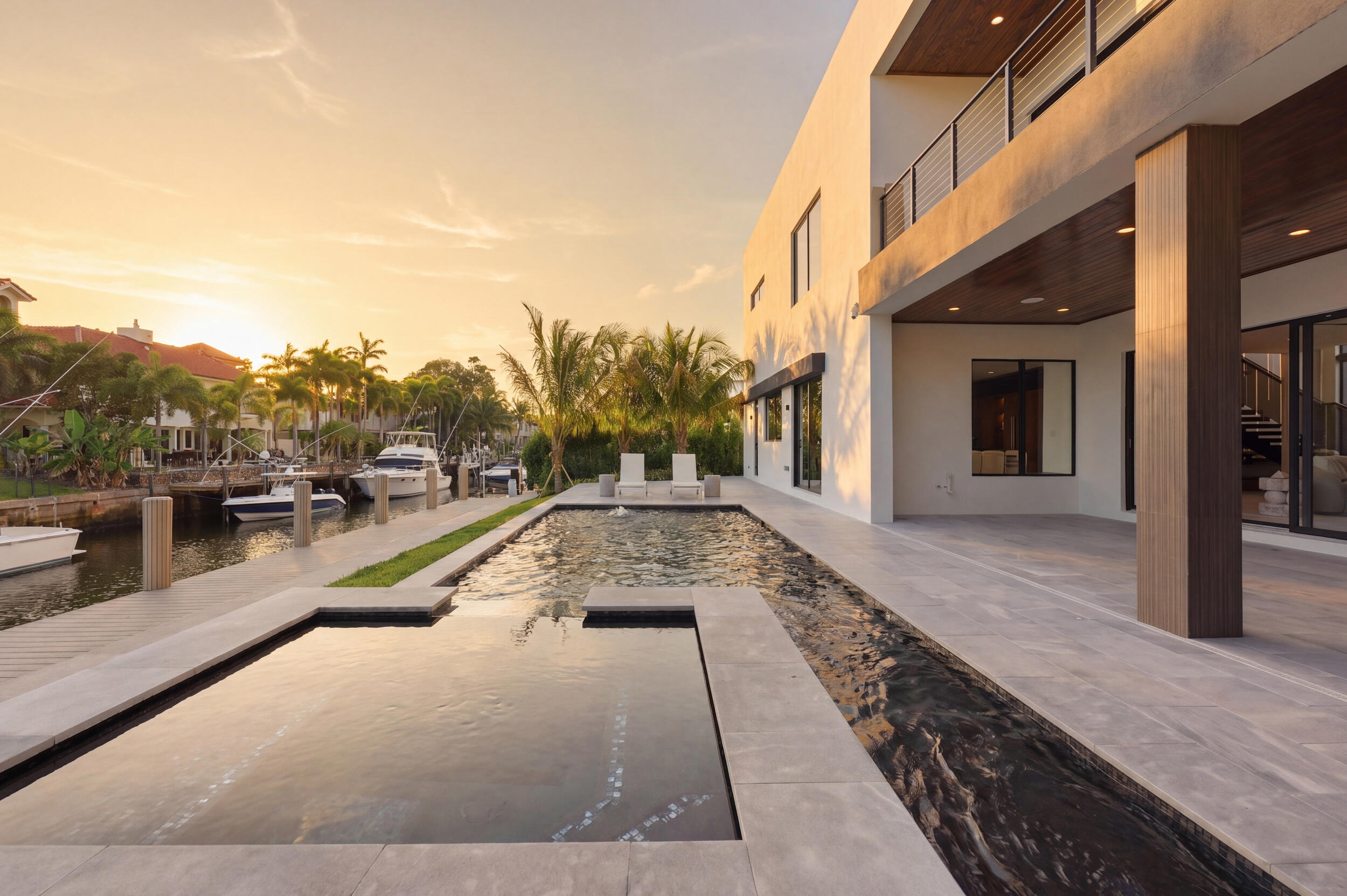 2360 Northeast 49th Street Lighthouse Point, FL 33064 - Photo 25 of 66 a view of a swimming pool with outdoor seating
