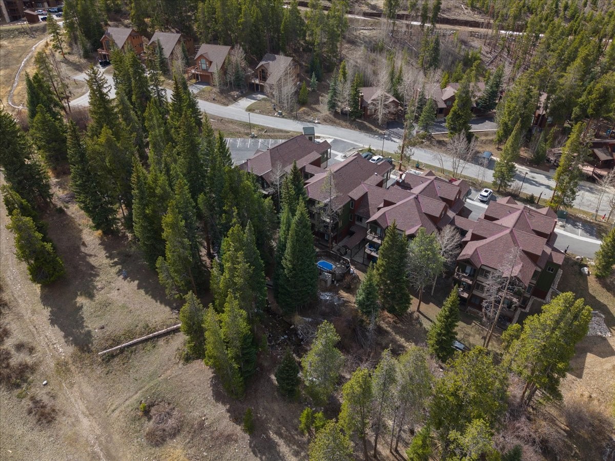 120 Sawmill Road, Unit 106 Breckenridge, CO 80424 - Photo 22 of 25 an aerial view of residential house with outdoor space