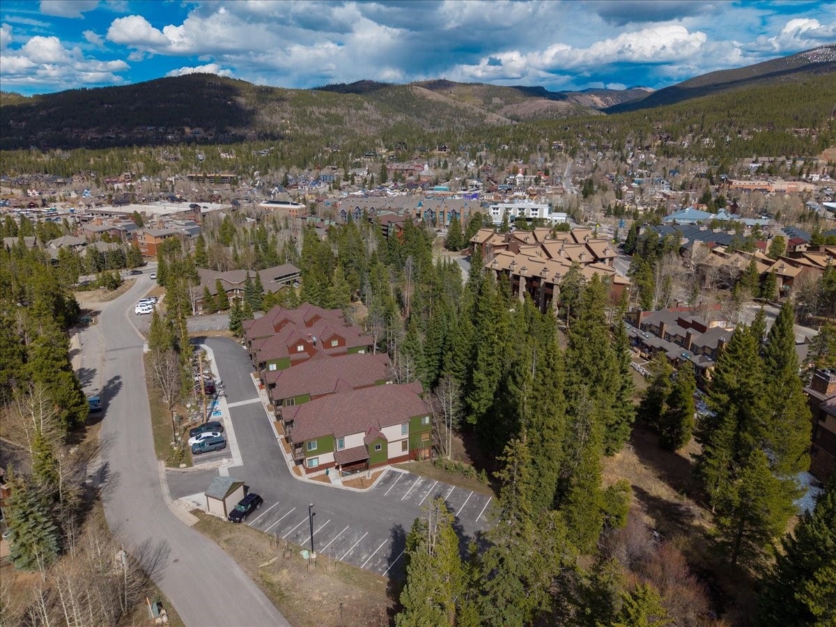 120 Sawmill Road, Unit 106 Breckenridge, CO 80424 - Photo 24 of 25 an aerial view of residential houses with outdoor space