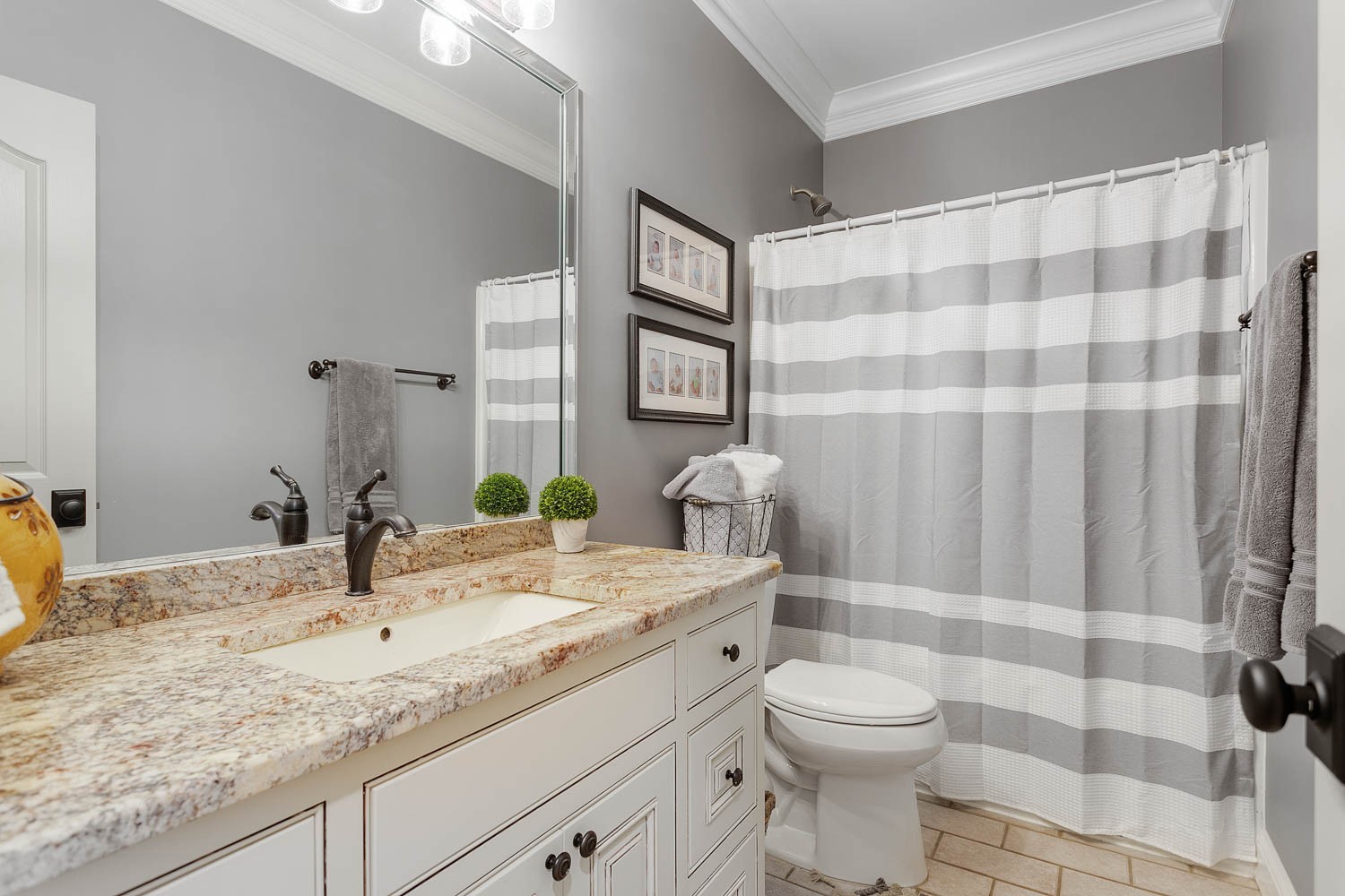 1479 Ridley Drive Franklin, TN 37064 - Photo 26 of 40 a bathroom with a granite countertop sink toilet and shower