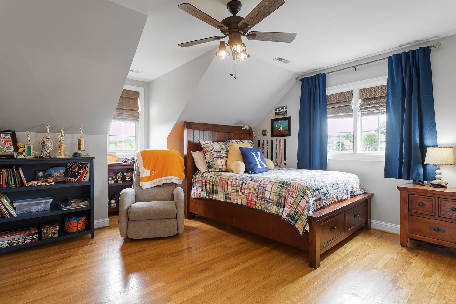 1479 Ridley Drive Franklin, TN 37064 - Photo 31 of 40 a bedroom with a bed and a chandelier