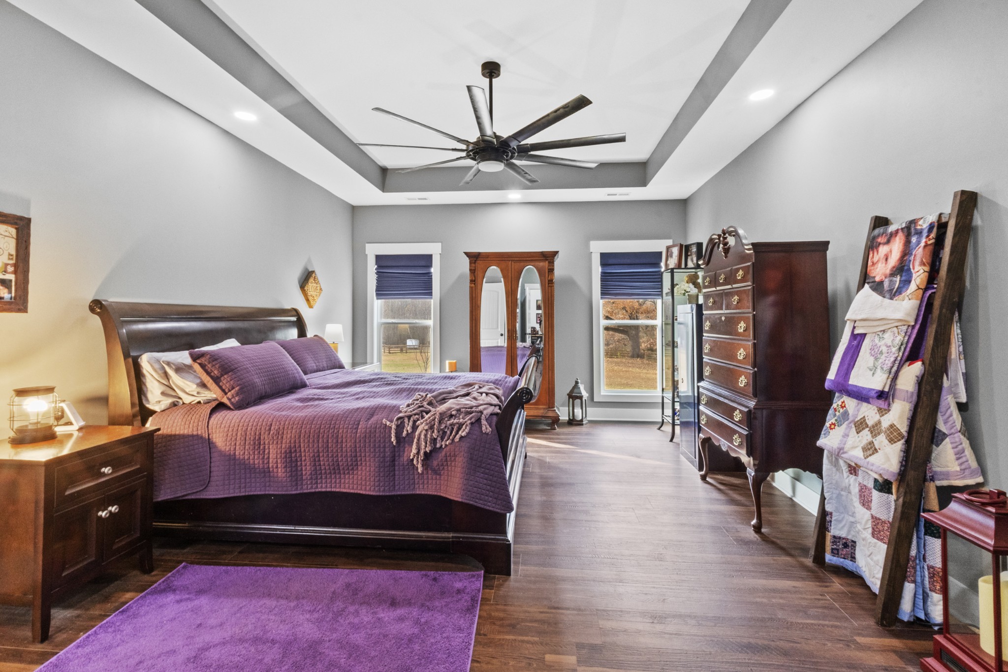 249 Claypool Road Bethpage, TN 37022 - Photo 19 of 53 a bedroom with a bed closet and flat tv screen