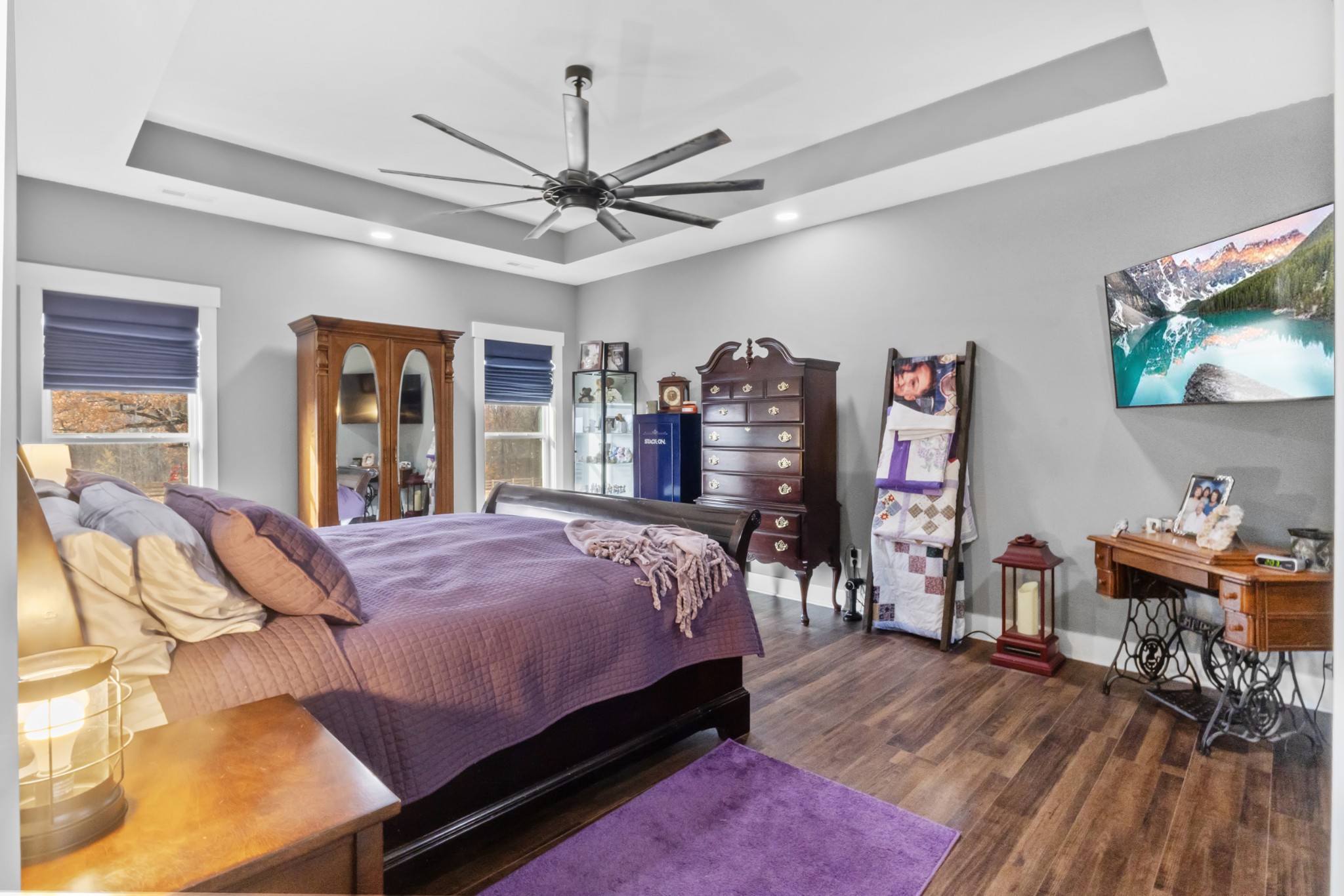 249 Claypool Road Bethpage, TN 37022 - Photo 21 of 53 a bedroom with a bed and a flat screen tv