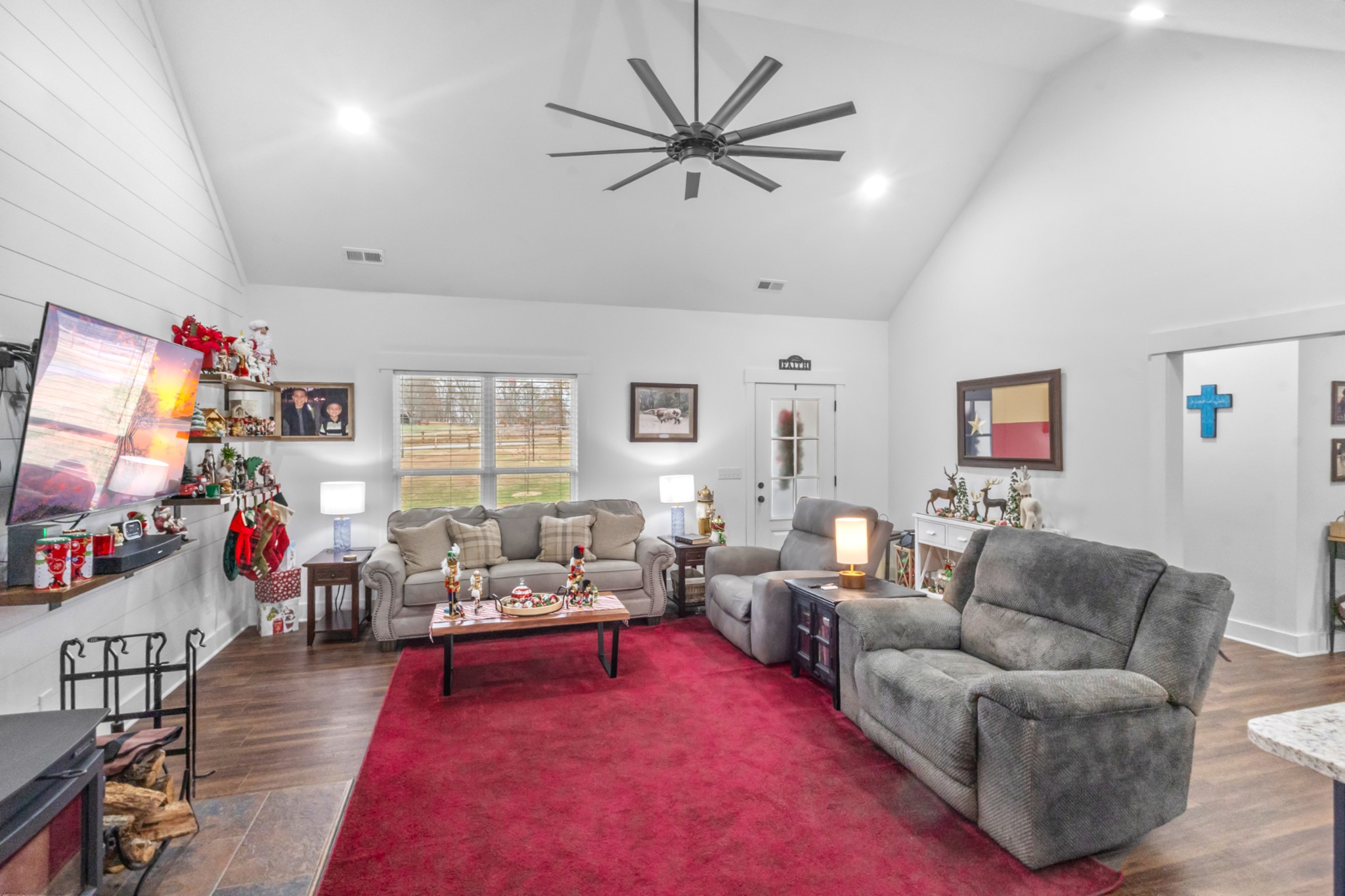 249 Claypool Road Bethpage, TN 37022 - Photo 8 of 53 a living room with furniture and a flat screen tv