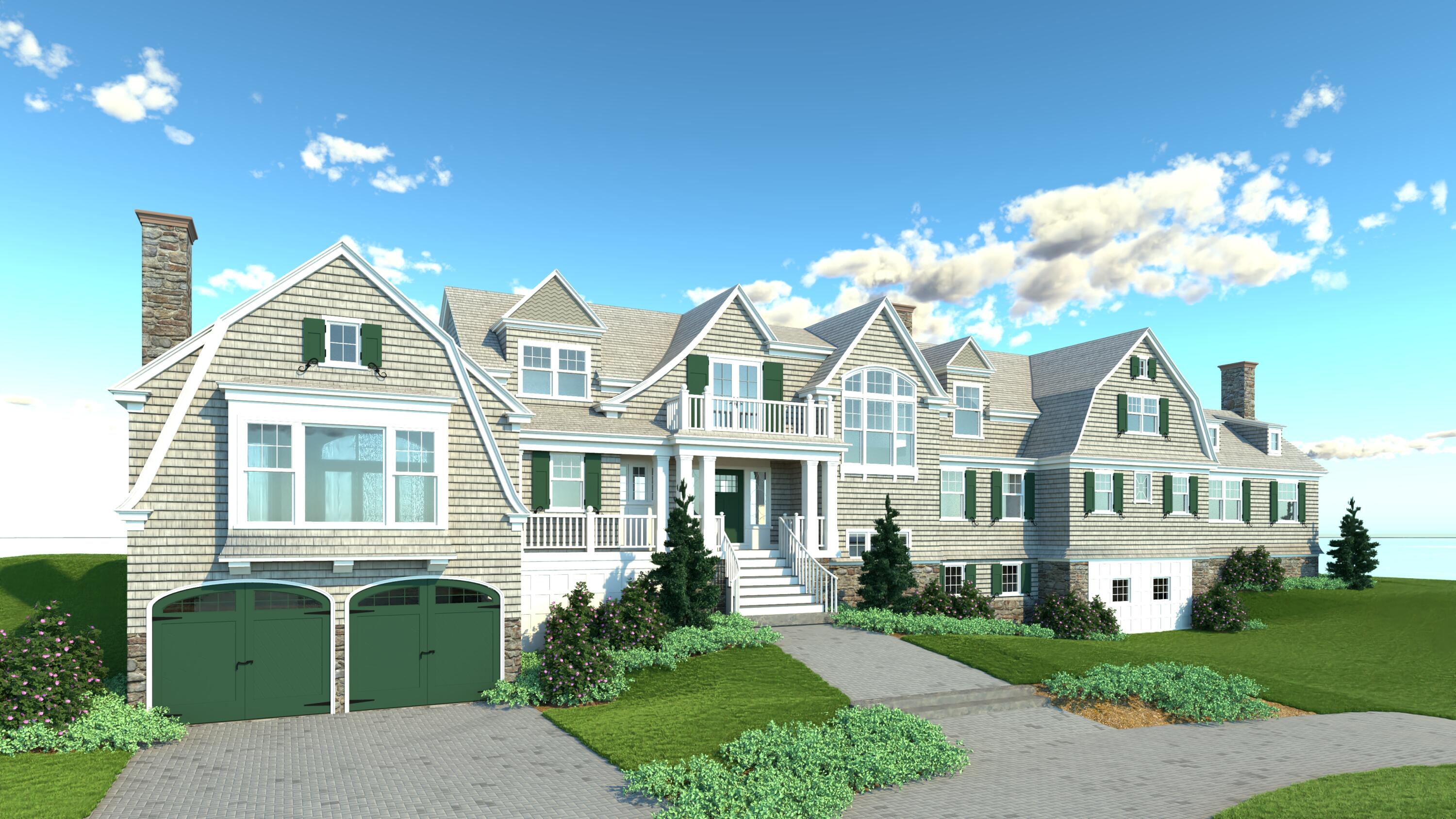 103 Marshall Point Road Kennebunkport, ME 04046 - Photo 2 of 36 Front Elevation Rendering 2