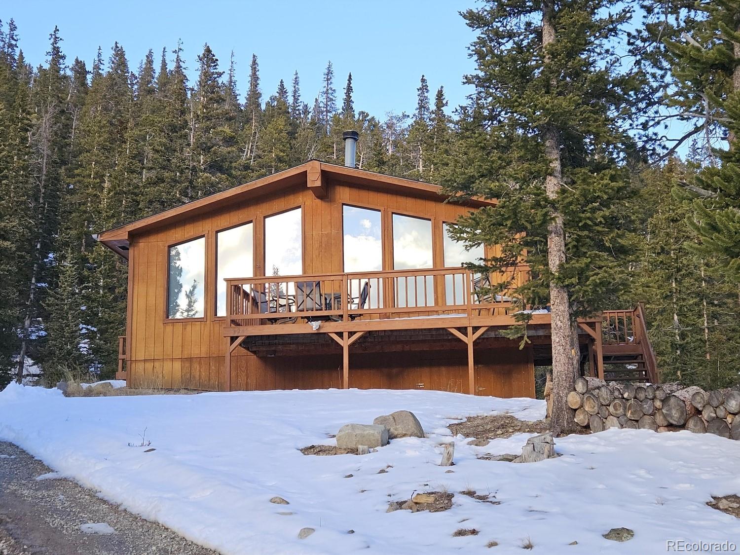 394 Co Road Fairplay, CO 80440 - Photo 15 of 46 a front view of a house with yard
