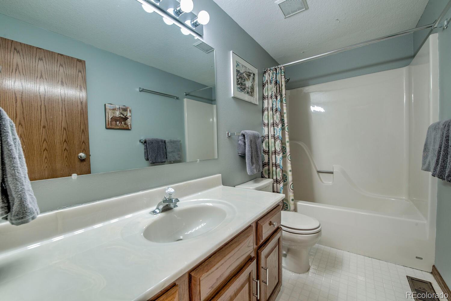 394 Co Road Fairplay, CO 80440 - Photo 30 of 46 a bathroom with a sink toilet and shower