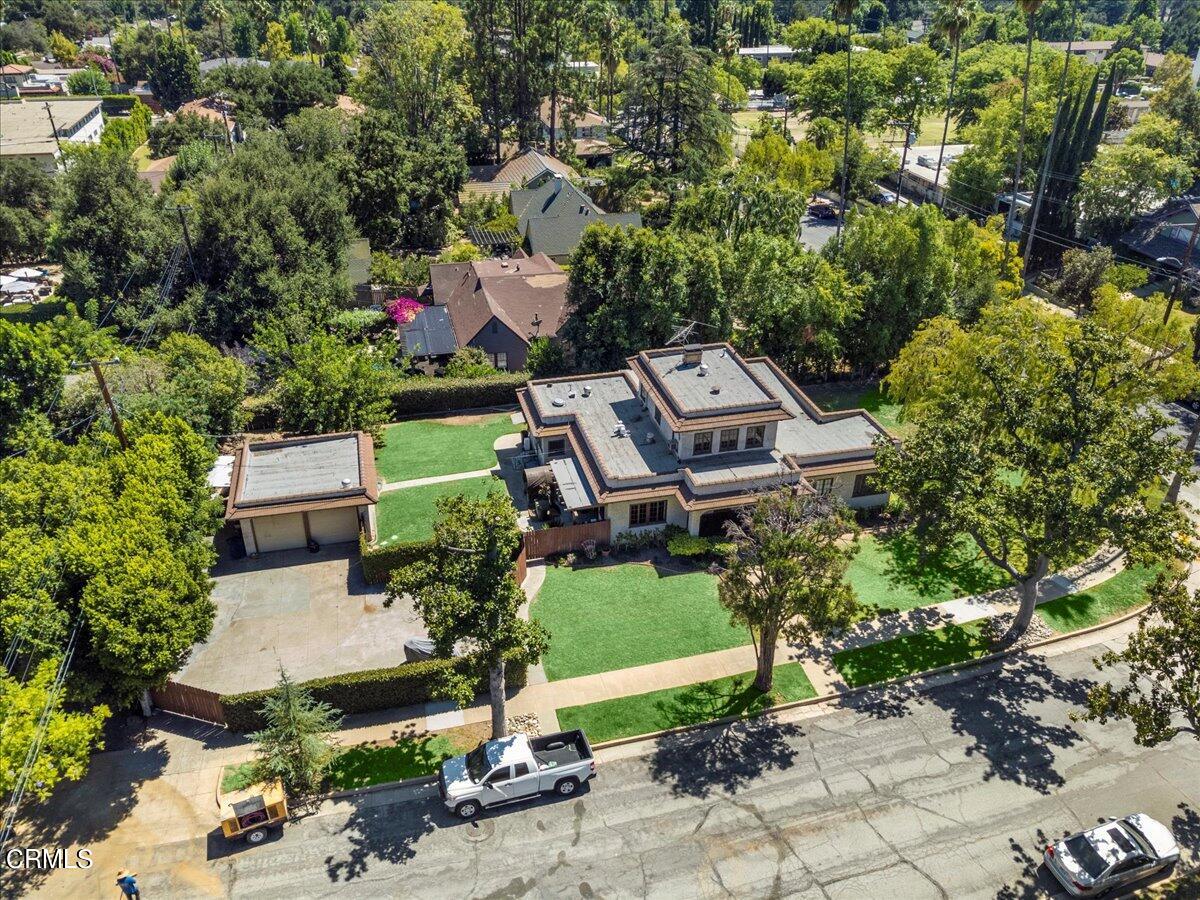 1136 East Rio Grande Street Pasadena, CA 91104 - Photo 30 of 30 an aerial view of a house with a yard and lake view
