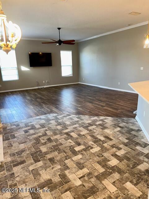 3022 Plantation Ridge Drive Green Cove Springs, FL 32043 - Photo 2 of 15 a view of a livingroom with wooden floor and a ceiling fan
