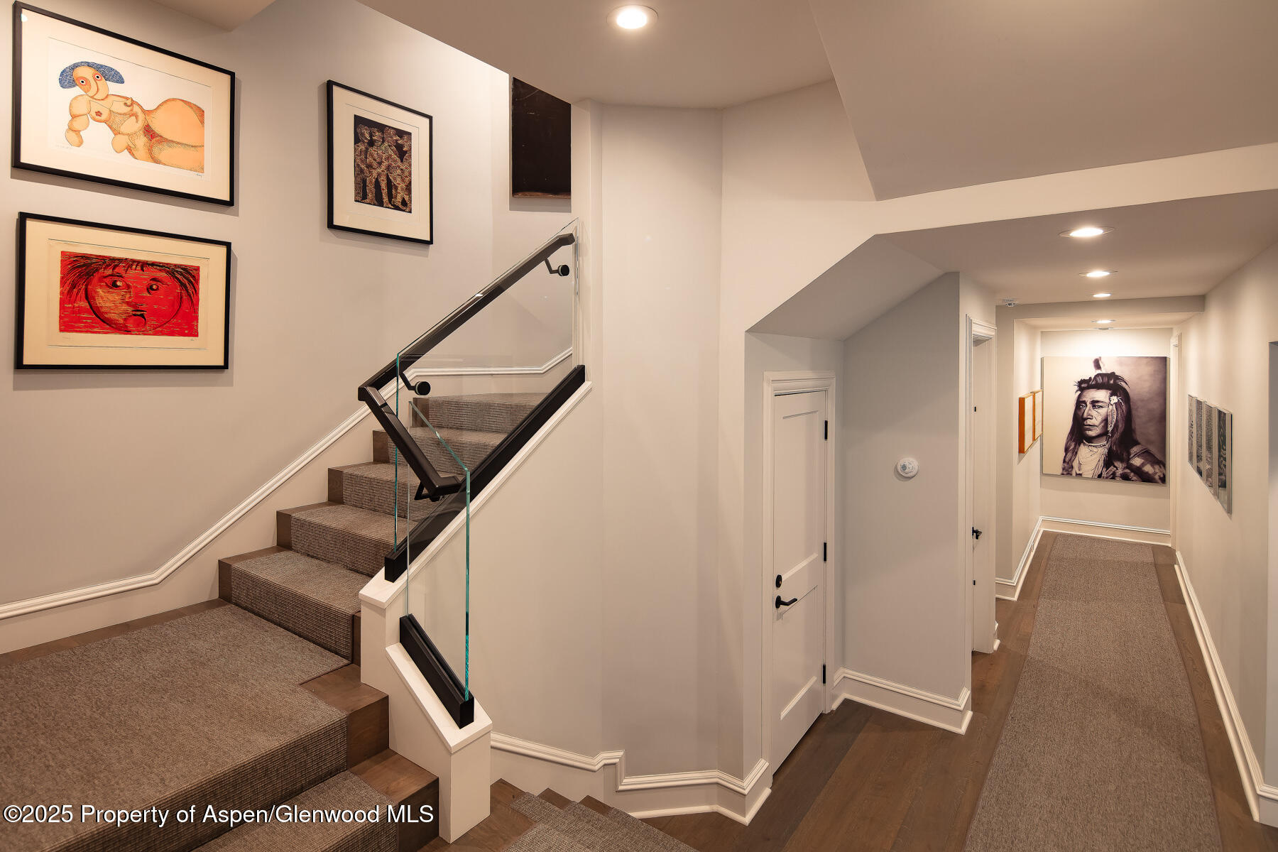 205 North 6th Street Aspen, CO 81611 - Photo 19 of 29 a view of a hallway with staircase