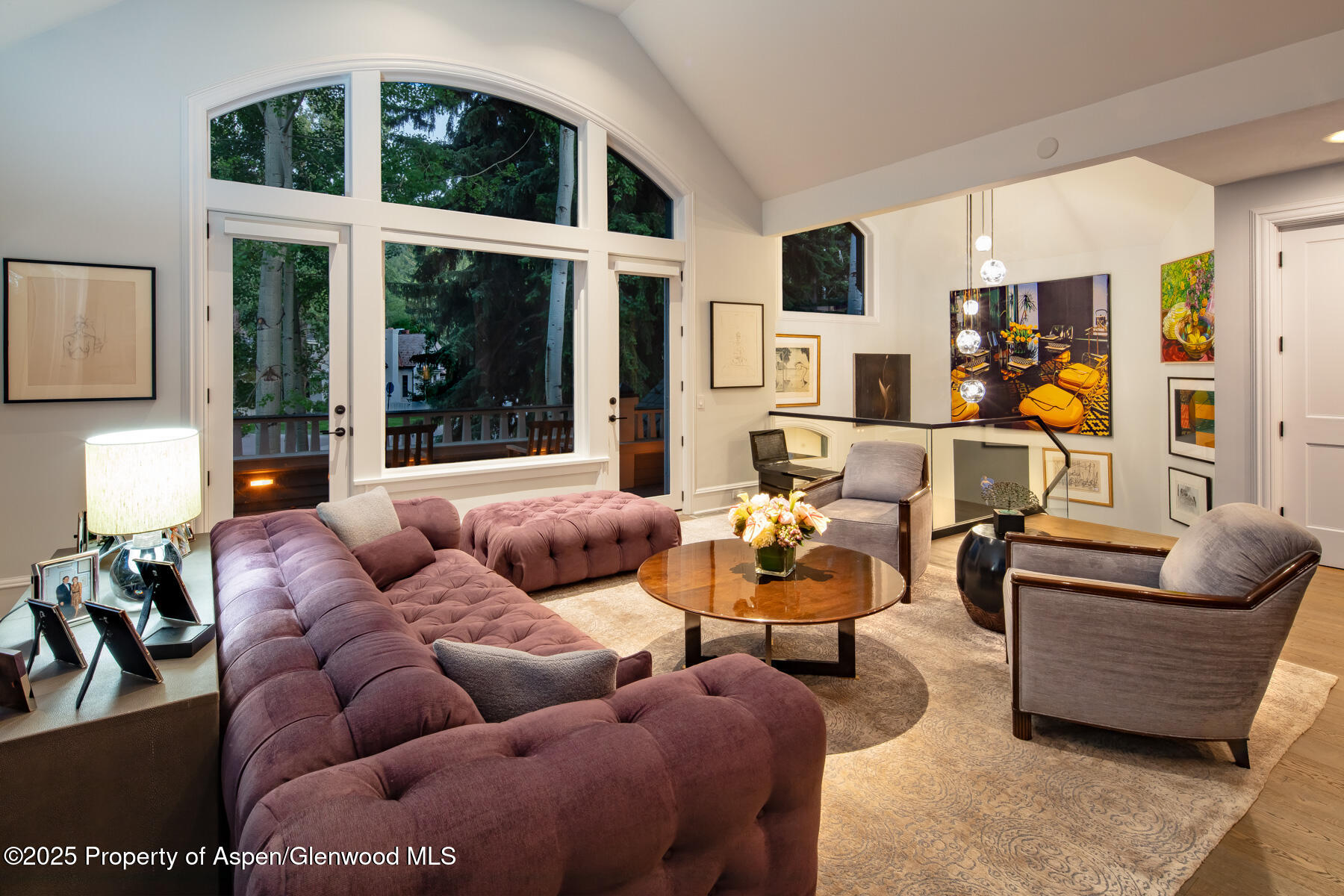 205 North 6th Street Aspen, CO 81611 - Photo 5 of 29 a living room with furniture potted plant and a large window