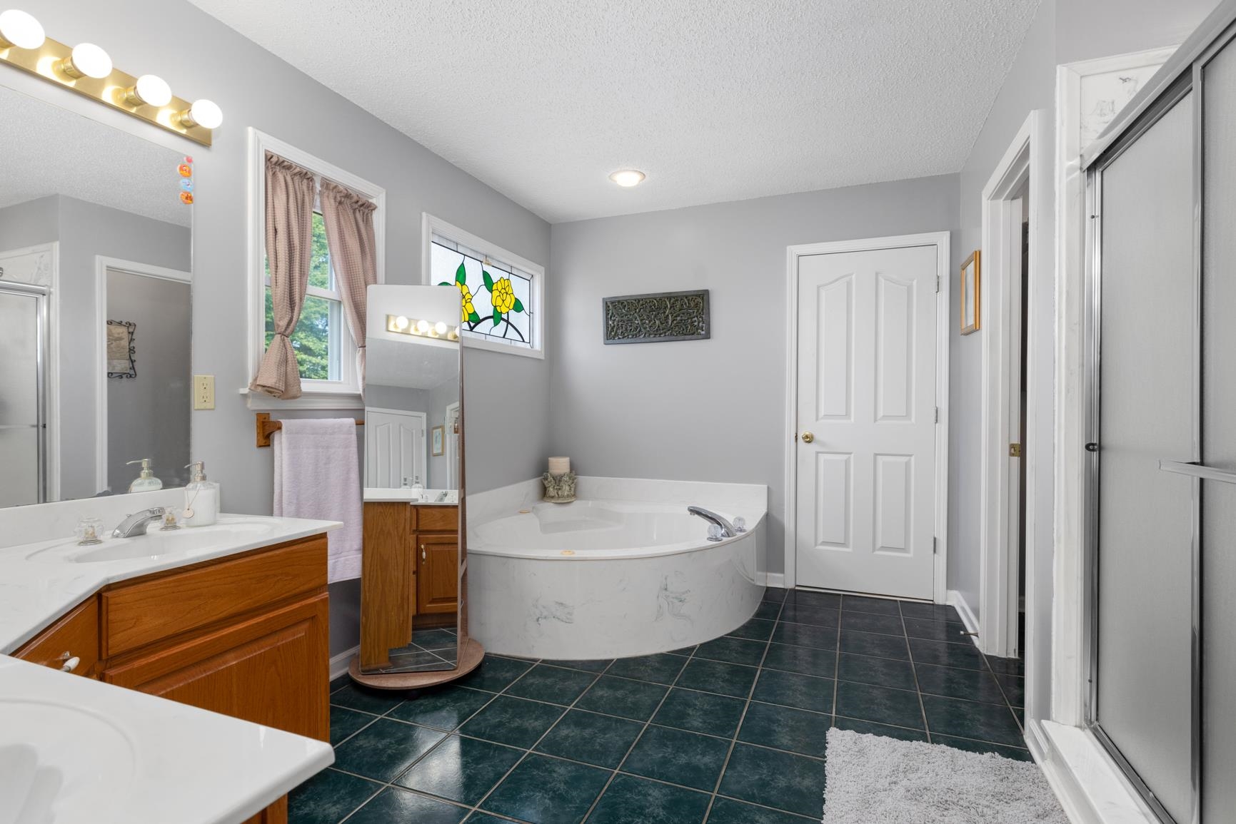 8539 Campground Road Drummonds, TN 38023 - Photo 20 of 38 a spacious bathroom with a bathtub sink and mirror