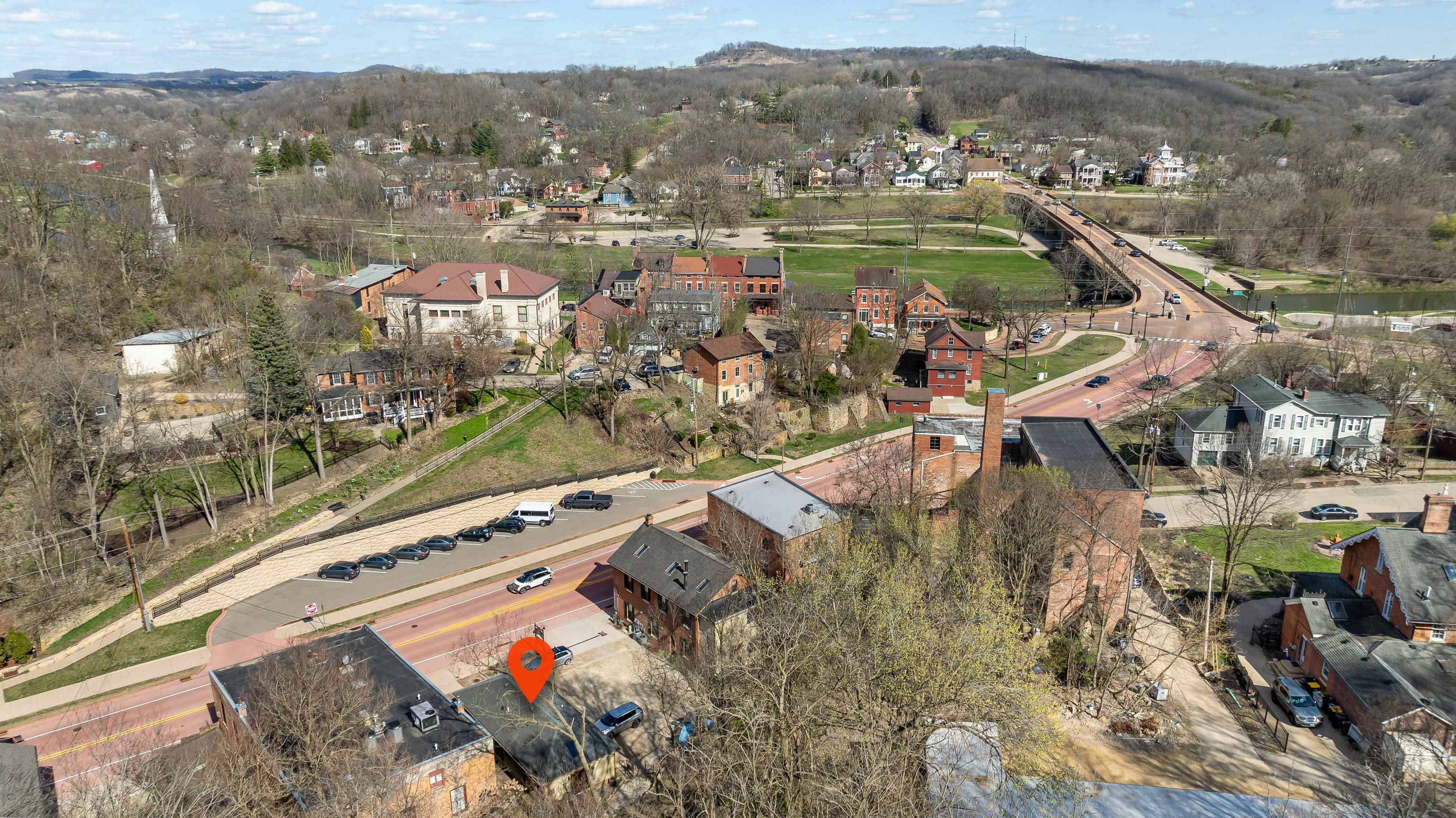 330 Spring Street Galena, IL 61036 - Photo 25 of 27 an aerial view of residential houses with outdoor space