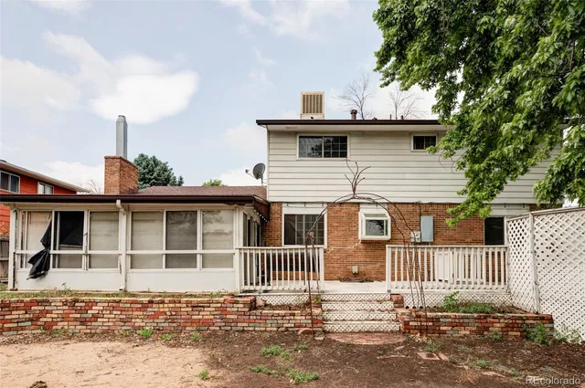 a view of a house with a window