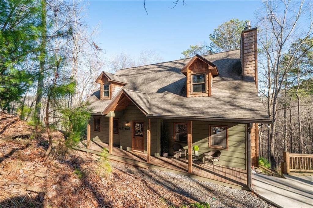 411 Gunite Circle Ellijay, GA 30540 - Photo 78 of 81 a front view of a house with parking area