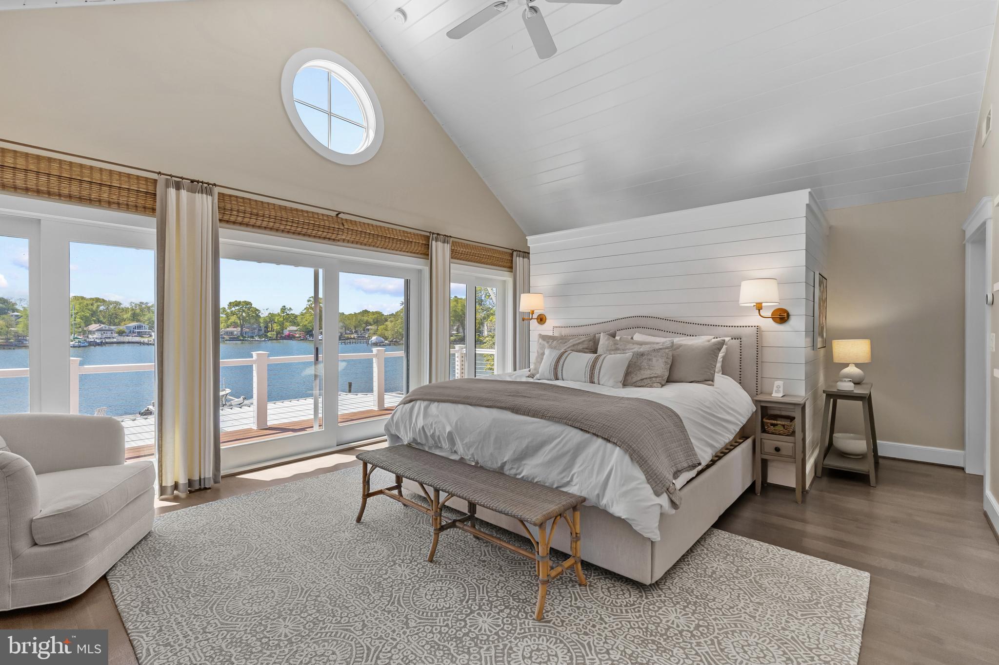 7989 East Riverside Drive Pasadena, MD 21122 - Photo 20 of 44 Primary Suite — Shiplap & Hardwood