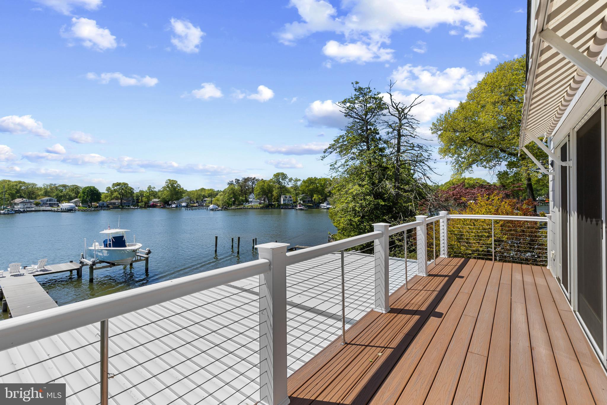 7989 East Riverside Drive Pasadena, MD 21122 - Photo 26 of 44 Balcony Views of Back Creek