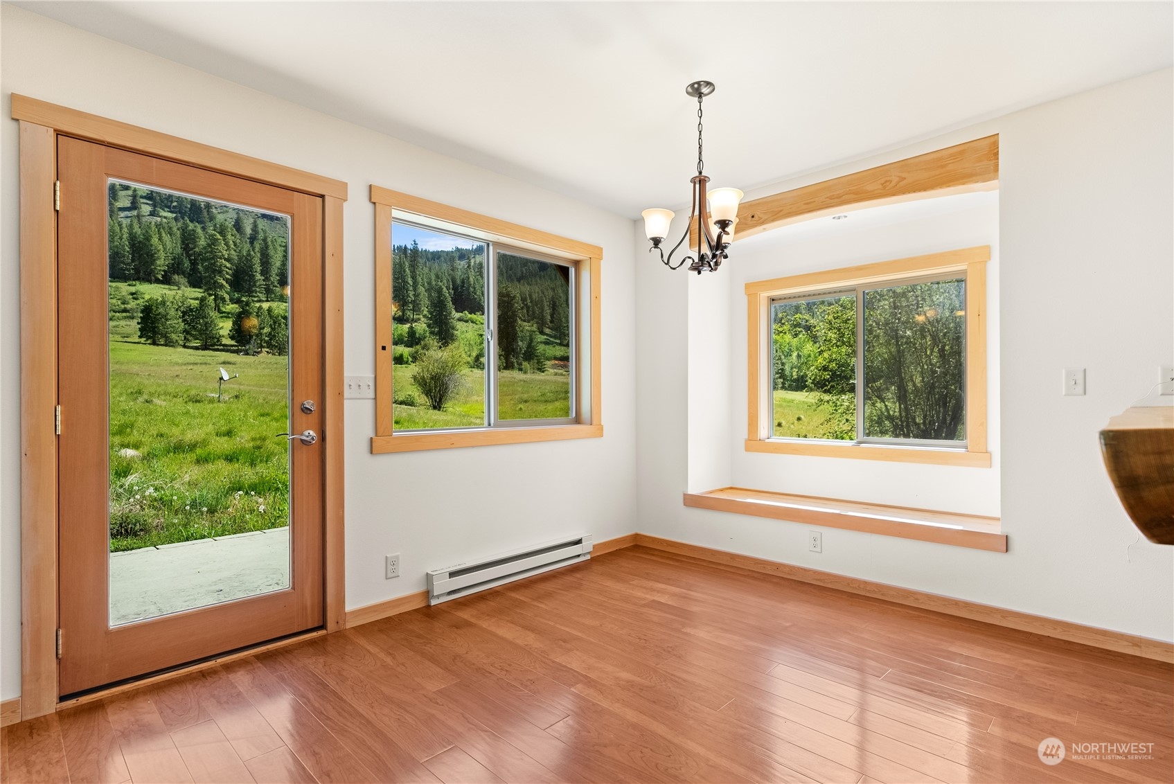 81 Homestead Road Winthrop, WA 98862 - Photo 20 of 39 a view of an empty room with windows
