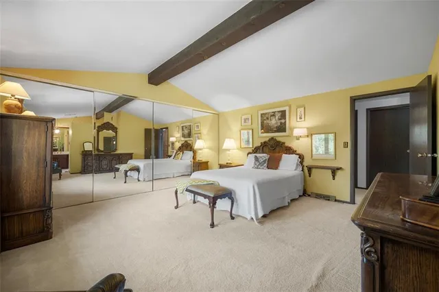 a living room with furniture and a couch