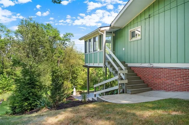 a view of outdoor space and deck
