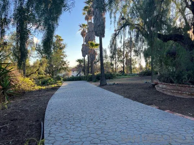 a view of outdoor space with green space