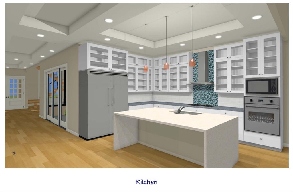 6513 Lockheed Avenue, Unit A Dallas, TX 75209 - Photo 8 of 22 a kitchen with a sink a counter top space stainless steel appliances and a chandelier