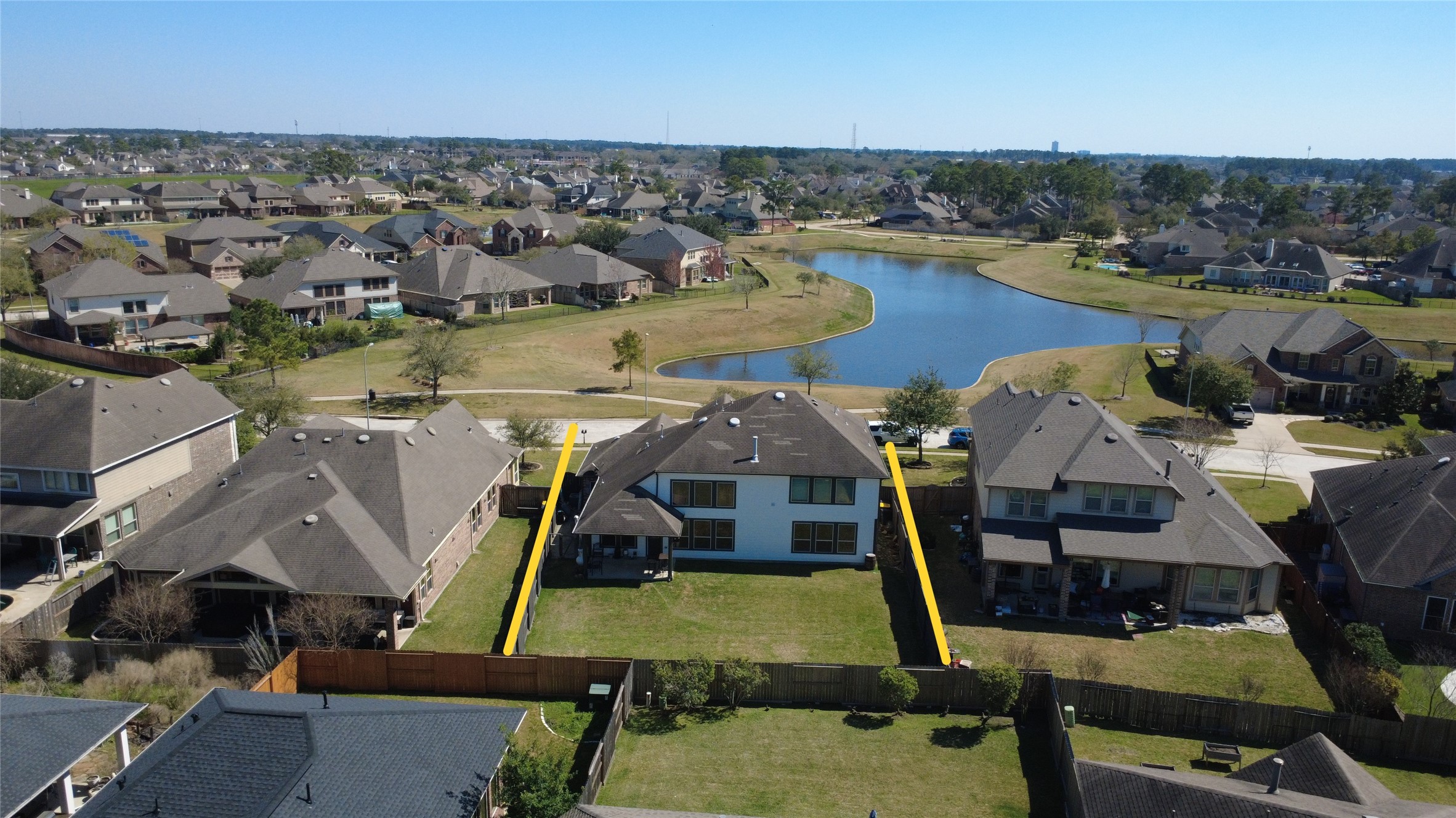 12602 Spellbrook Point Lane Tomball, TX 77377 - Photo 3 of 47 an aerial view of a yard with outdoor seating