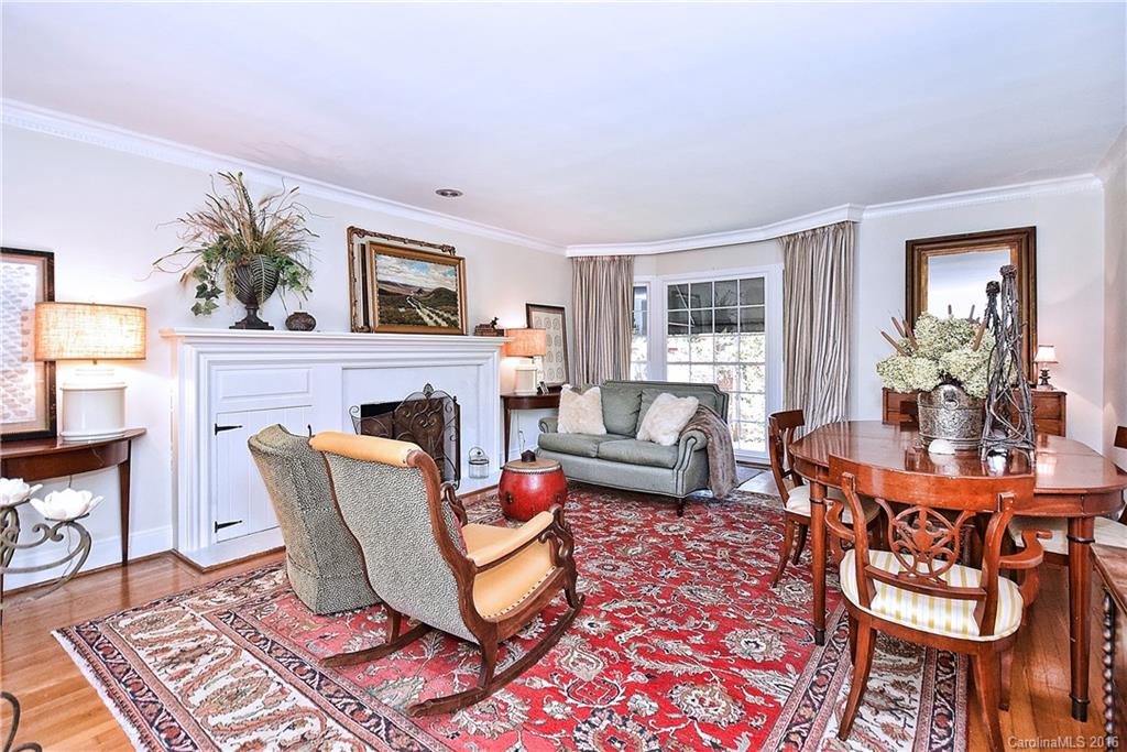2410 Ferncliff Road Charlotte, NC 28211 - Photo 3 of 24 a living room with furniture and a fireplace