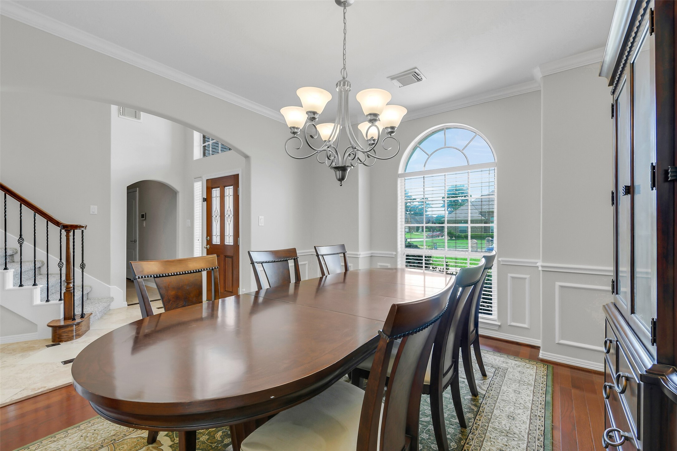 14906 Windsor Manor Houston, TX 77069 - Photo 5 of 34 Dining area off kitchen ~ Note the custom wood work ~