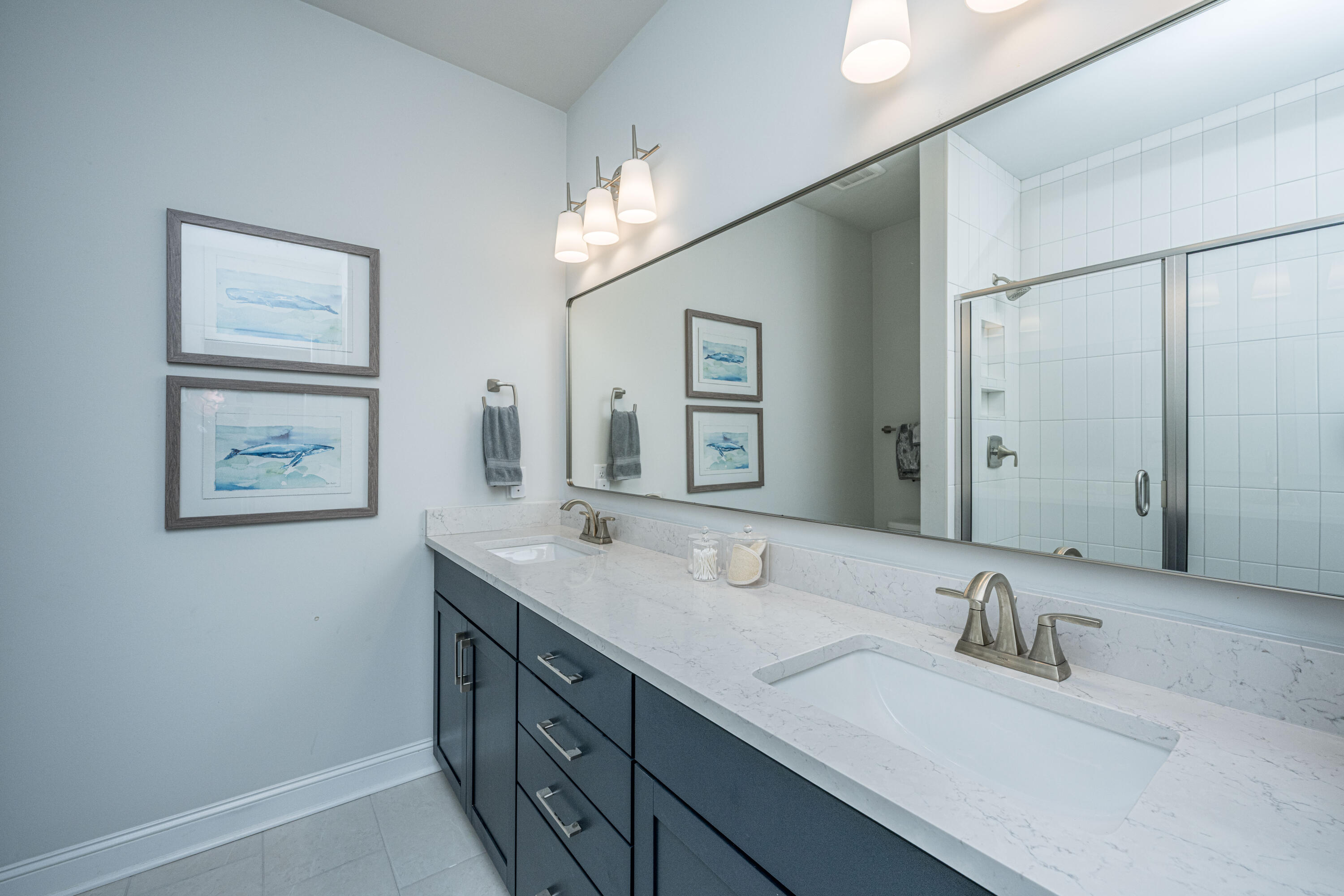 2037 Bullyard Sound Way Awendaw, SC 29429 - Photo 26 of 46 2nd Floor Full Hall Bath with Shower