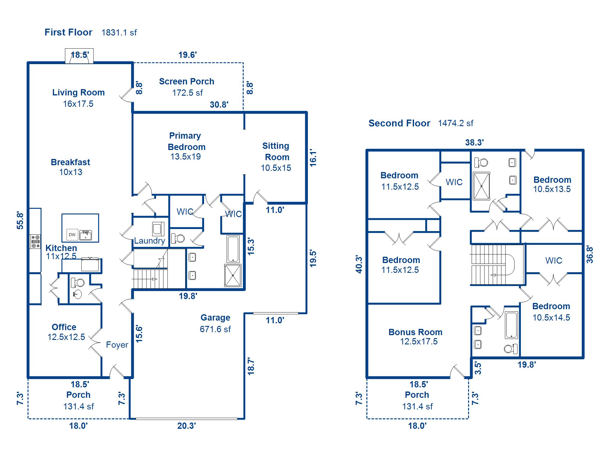 2037 Bullyard Sound Way Awendaw, SC 29429 - Photo 45 of 46 Floor Plan