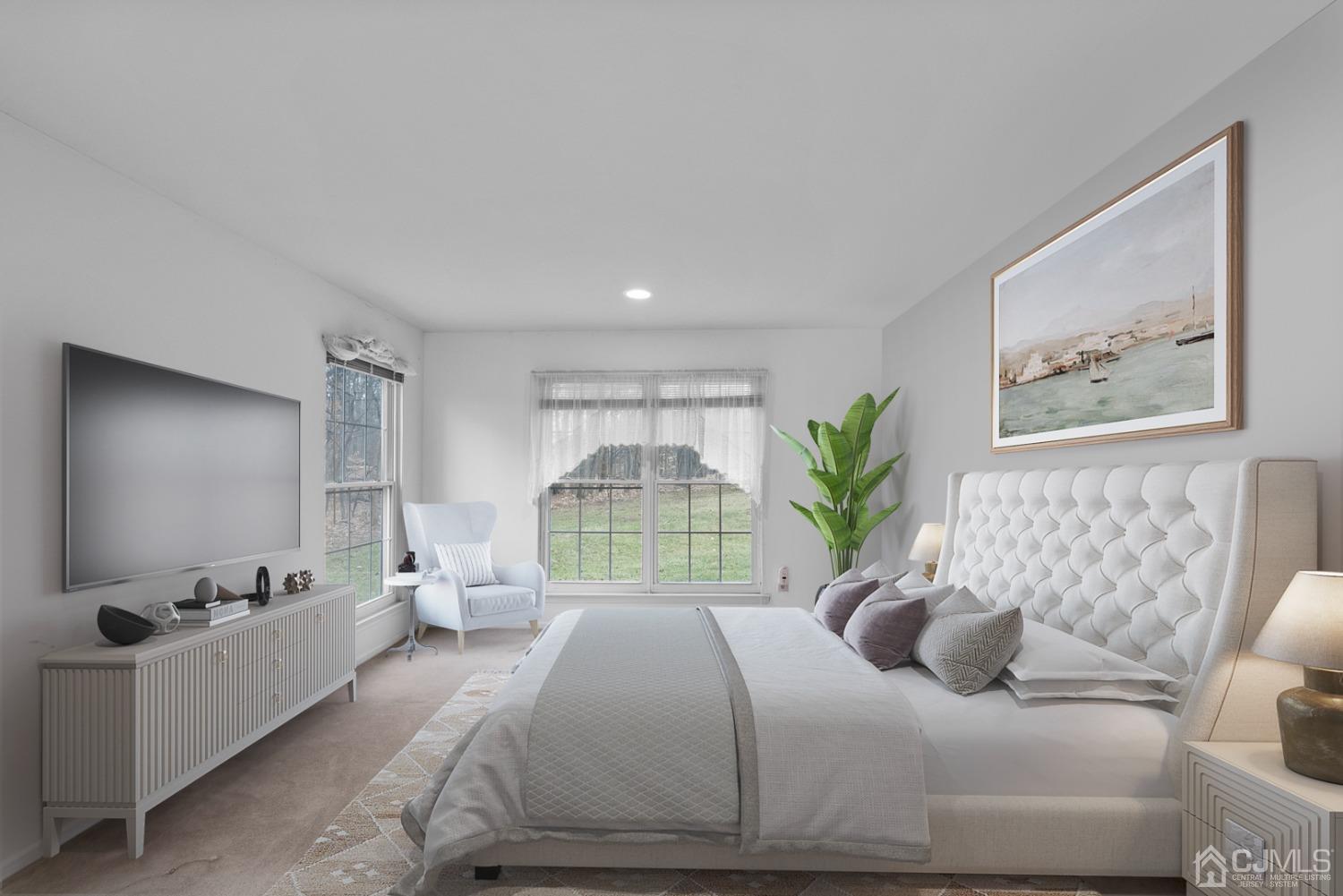 1801 Timber Oaks Road Edison, NJ 08820 - Photo 16 of 35 a bedroom with a large bed and a couch