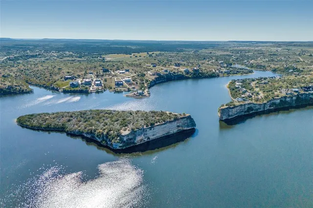 an aerial view of a ocean
