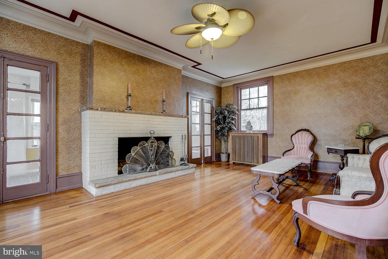 731 Yale Avenue Swarthmore, PA 19081 - Photo 5 of 41 Impressive Living Room wood burning fireplace