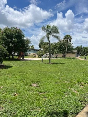 a view of building with outdoor space