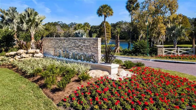 a view of a garden with flowers