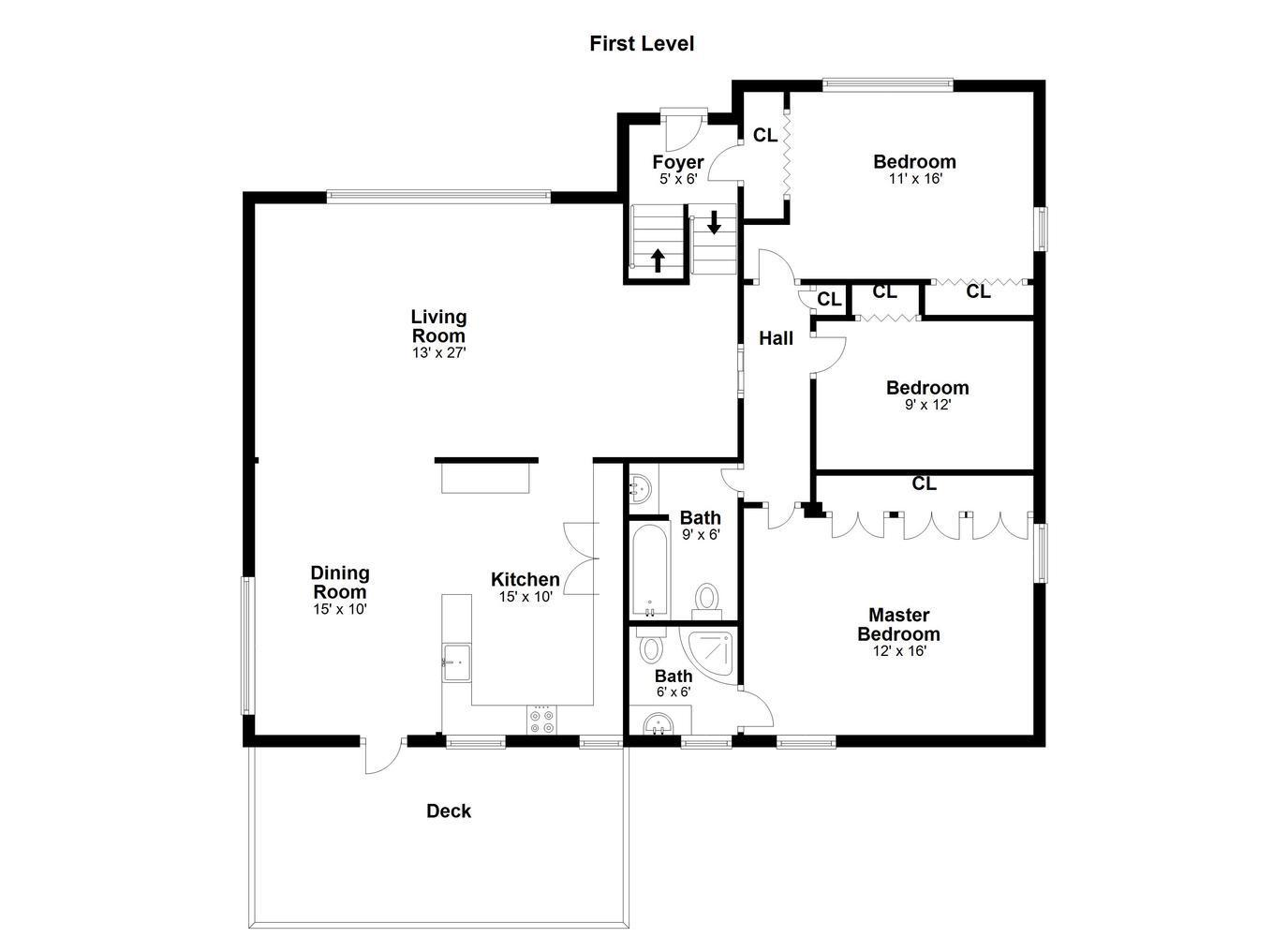 23 Rae Lane Norwalk, CT 06850 - Photo 23 of 24 Main Level - Floor Plan