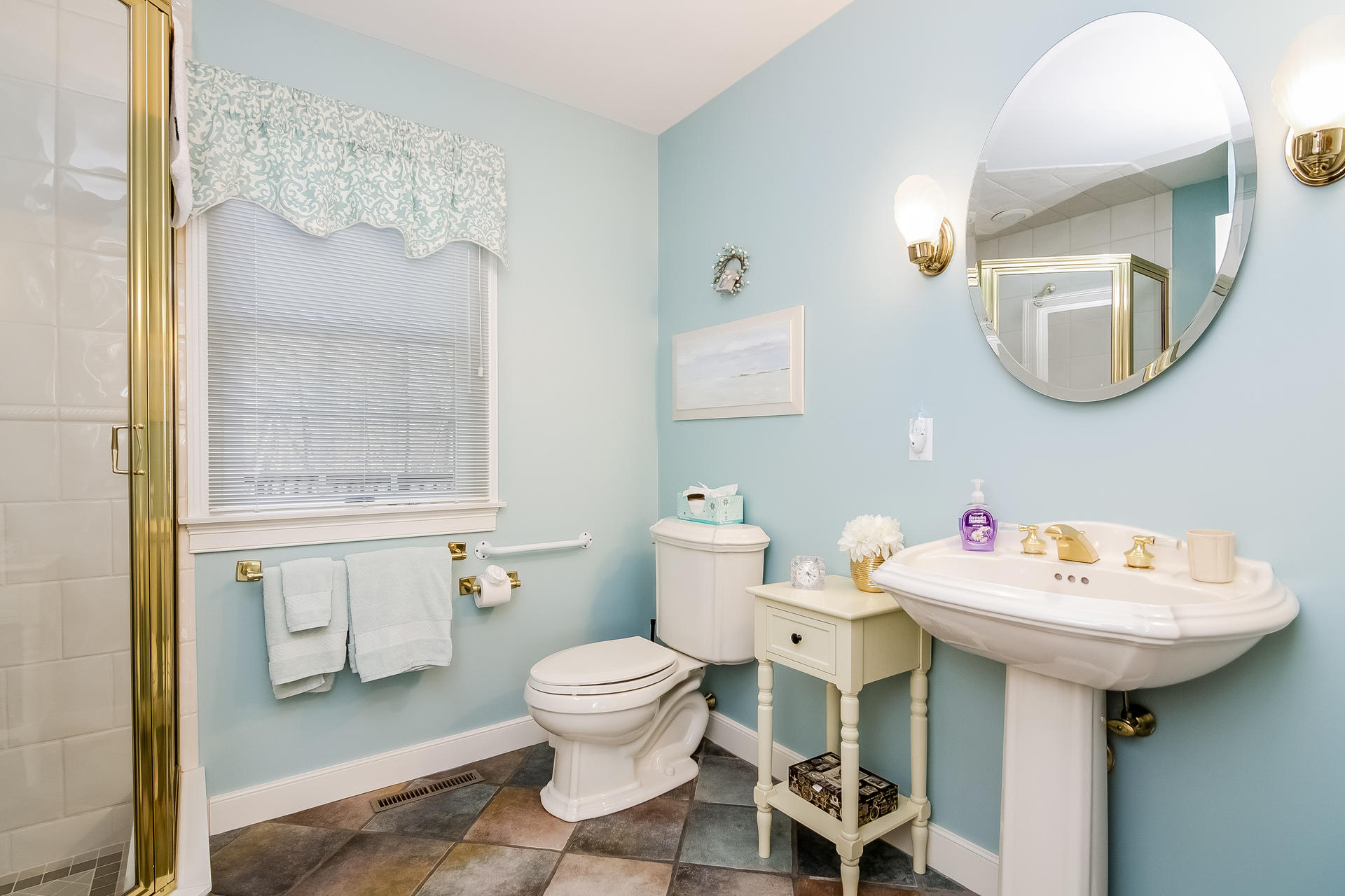 21 Marshview Lane Brewster, MA 02631 - Photo 17 of 37 a bathroom with a sink toilet and a mirror
