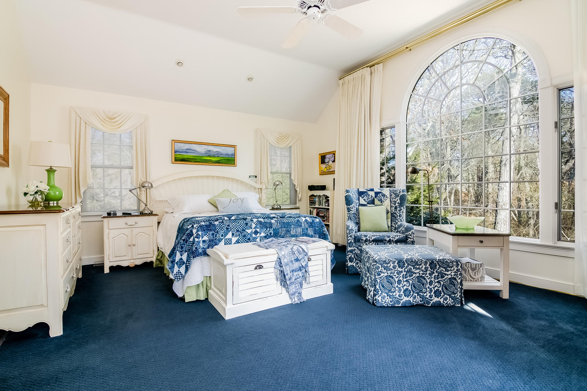 21 Marshview Lane Brewster, MA 02631 - Photo 18 of 37 a bedroom with bed and a large window