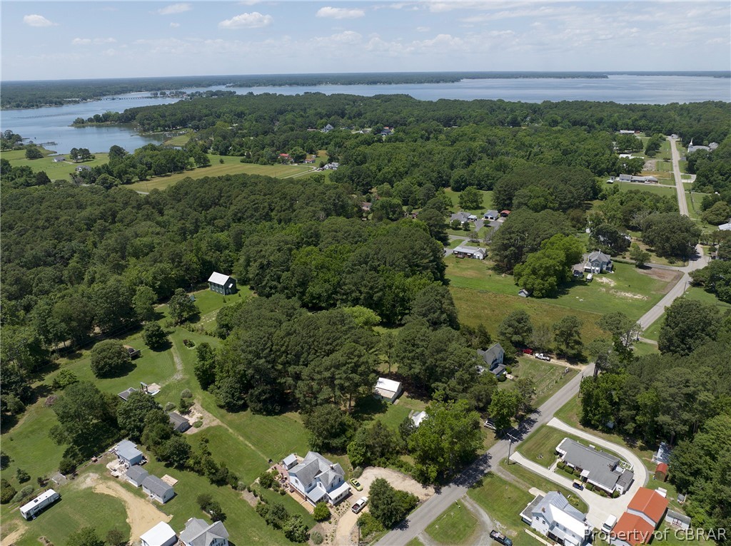 2442 Old Ferry Road Hudgins, VA 23076 - Photo 31 of 33 Bird's eye view with a water view
