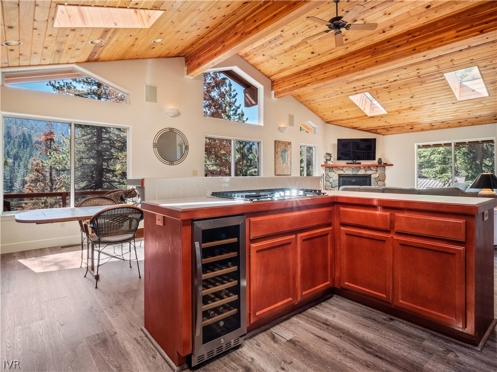 1368 Zurich Lane Incline Village, NV 89451 - Photo 13 of 34 a kitchen with stainless steel appliances granite countertop a stove and a wooden floors