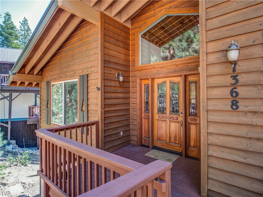 1368 Zurich Lane Incline Village, NV 89451 - Photo 34 of 34 an outdoor view of porch with wooden floor and stairs