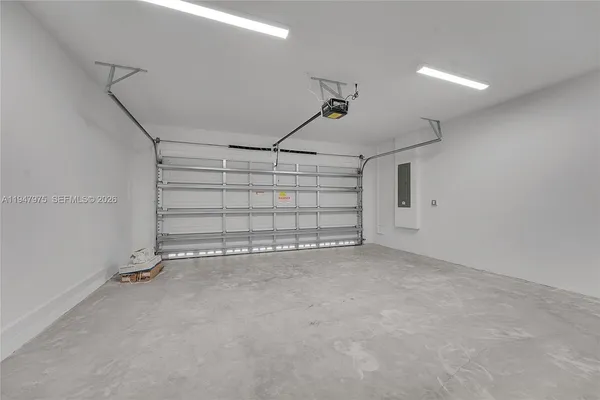 a view of a room with an empty space