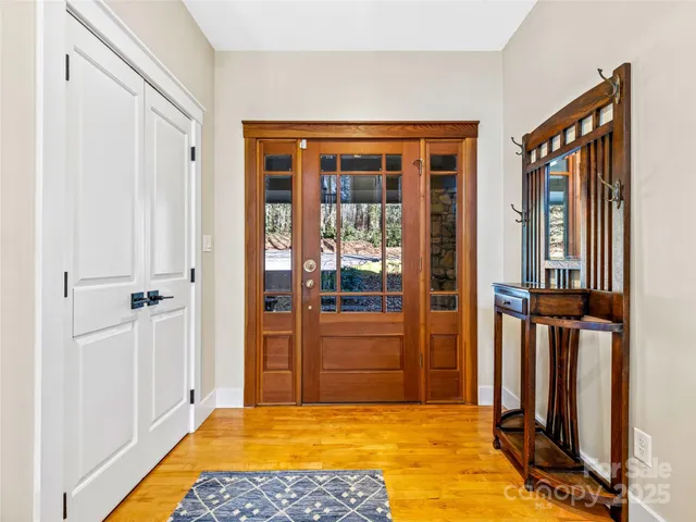 a bathroom with a tub and shower