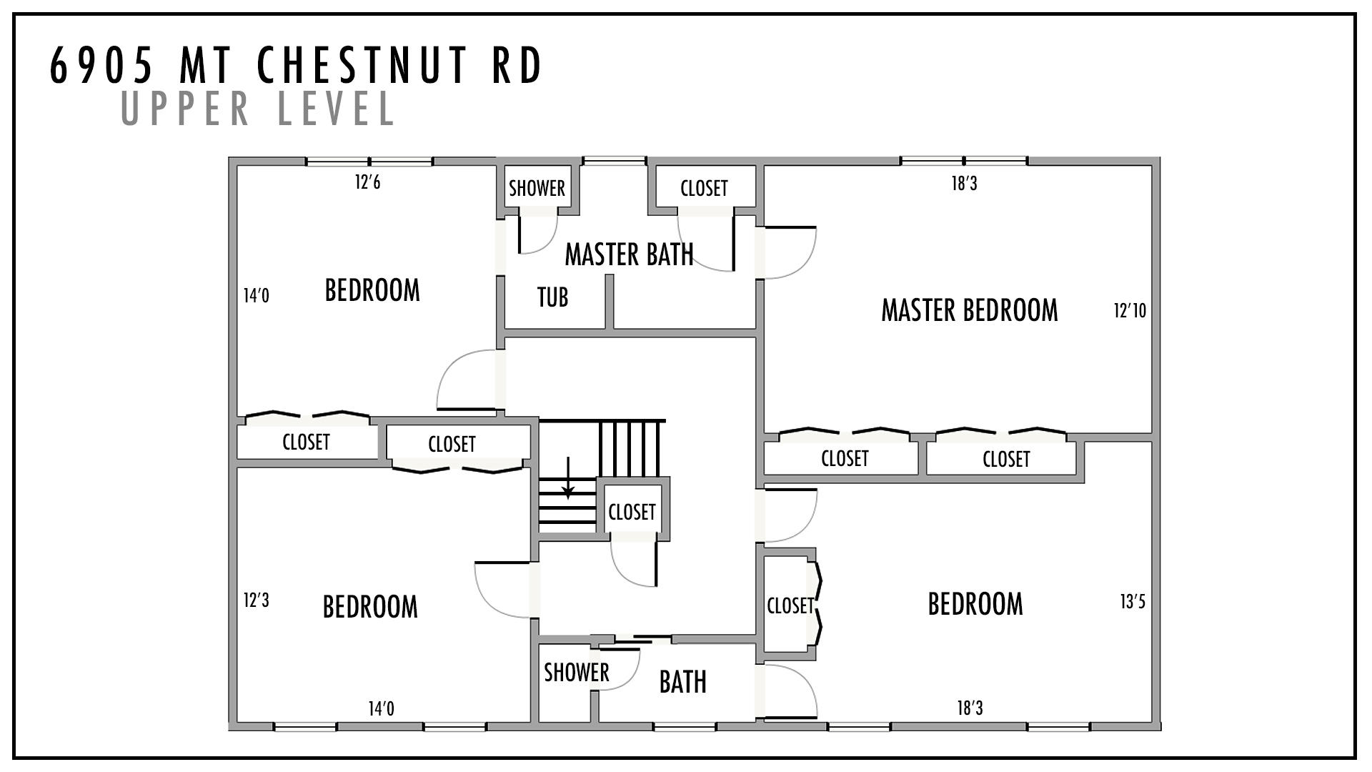 6905 Mt Chestnut Road Roanoke, VA 24018 - Photo 32 of 33 Floorplan-upper (1)