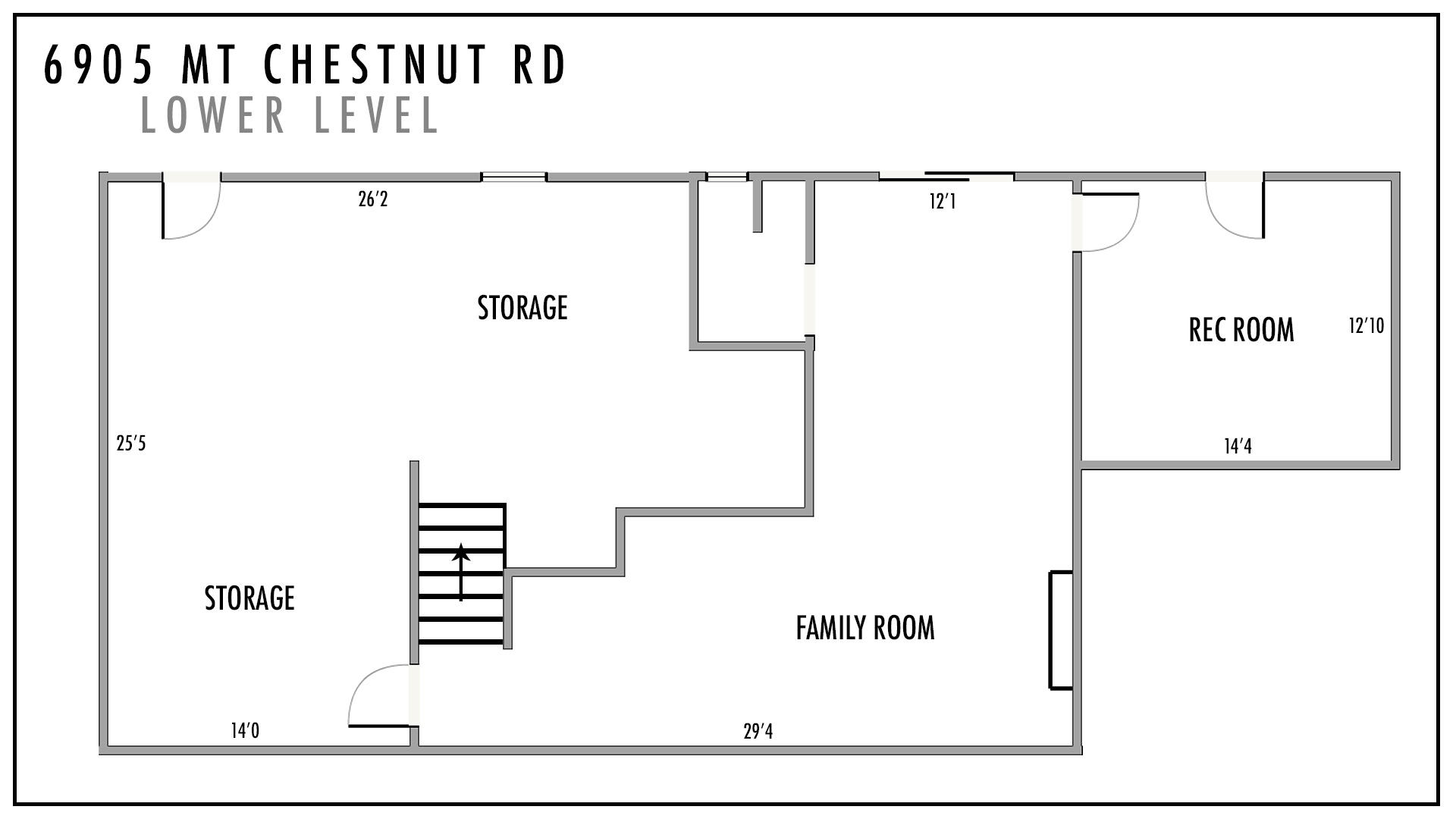 6905 Mt Chestnut Road Roanoke, VA 24018 - Photo 33 of 33 Floorplan-lower