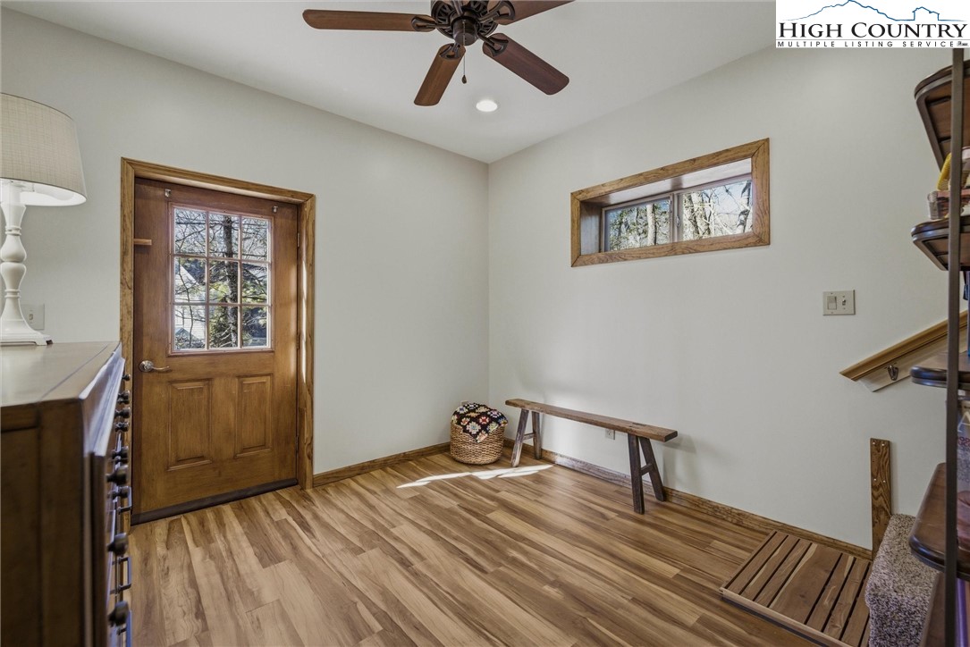 25 Poke Road Newland, NC 28657 - Photo 20 of 33 a view of empty room with wooden floor and fan