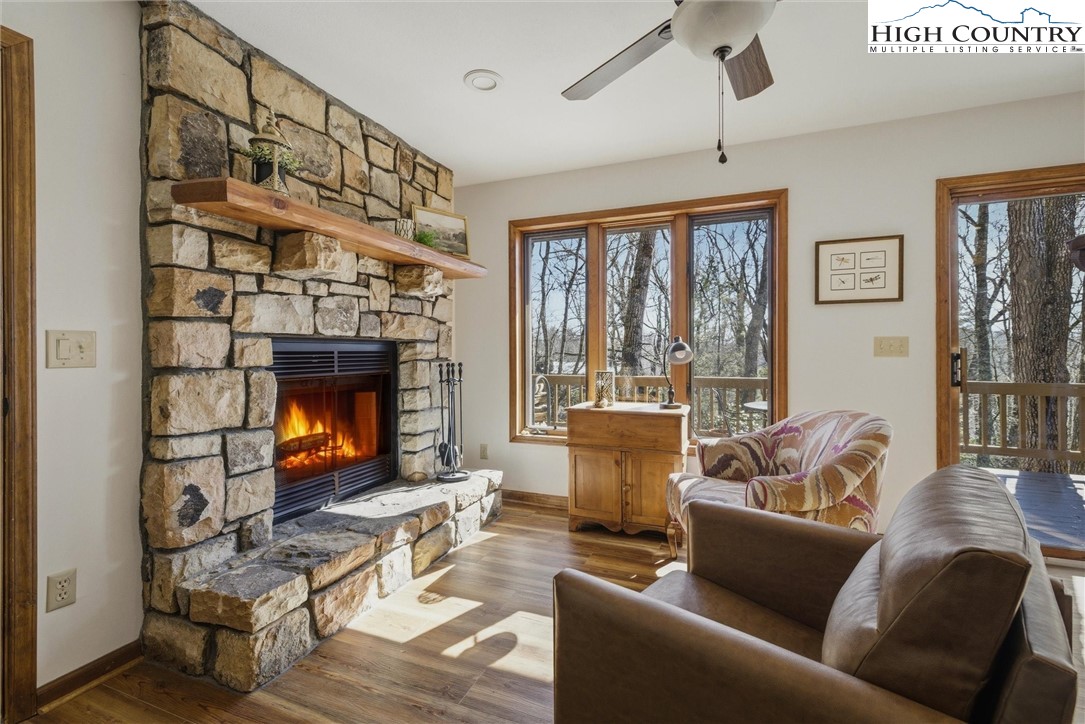 25 Poke Road Newland, NC 28657 - Photo 3 of 33 a living room with furniture and a fireplace
